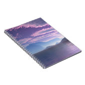 Sichelförmige Bucht Sci FI-Landschaftsgewundenes Notizblock (Rechte Seite)