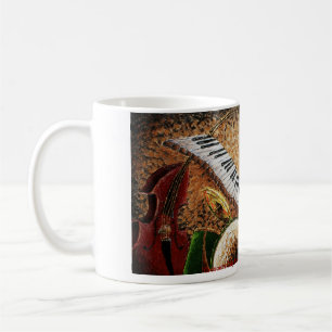 Sichelförmige Stadt-Klavier-Kaffee-Tasse Kaffeetasse