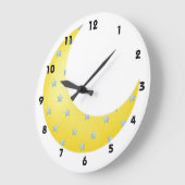 Sichelförmiger Mond Große Wanduhr (Winkel)