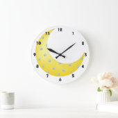 Sichelförmiger Mond Große Wanduhr (Zuhause)