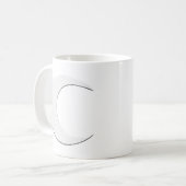 Sichelförmiger Mond Kaffeetasse (Vorderseite Links)