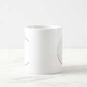 Sichelförmiger Mond Kaffeetasse (Mittel)