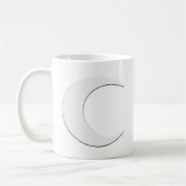 Sichelförmiger Mond Kaffeetasse (Links)