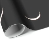 Sichelförmiger Winter-Mond Geschenkpapier (Rolleneckpunkt)