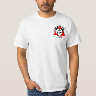 Sichelförmiges Stadt Eskrima Taschen-Logo T-Shirt