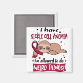 Sichelzellanämie Aufklärung Monat Bonbon Geschenke Magnet (Vorderseite/Rückseite)
