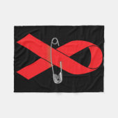 Sichelzellanämie Aufklärungsgehen Unterstützung Ba Fleecedecke (Vorderseite (Horizontal))