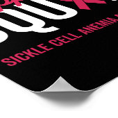 Sichelzellanämie Kriegerüberstand Poster (Ecke)