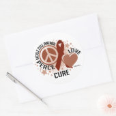 Sichelzellanämie PLC Runder Aufkleber (Umschlag)