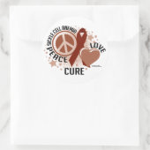 Sichelzellanämie PLC Runder Aufkleber (Tasche)