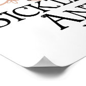 Sichelzellanämie Schmetterling Poster (Ecke)