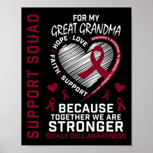 Sichelzellanämie Shirt Großes Oma Gruppe Te Poster