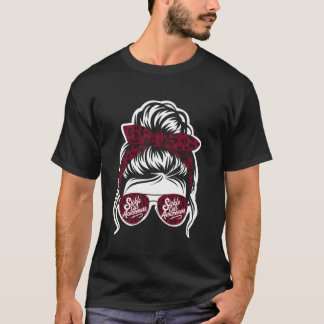 Sichelzellen-Bewusstsein Unordentliches Haar Siche T-Shirt