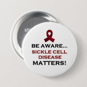Sichelzellenanämie-Bewusstsein, Unterstützung und Button (Vorne & Hinten)