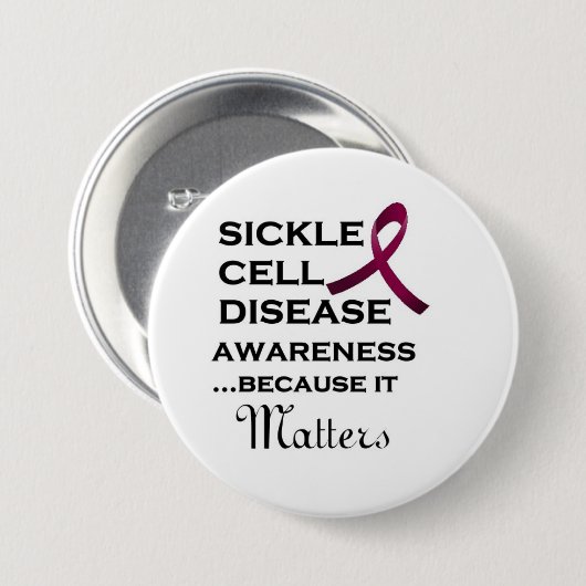 Sichelzellenanämie-Unterstützung Button (Vorne & Hinten)
