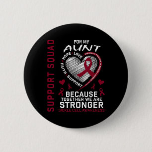 Sichelzellenanzeige Tante Support Squad Fan Button