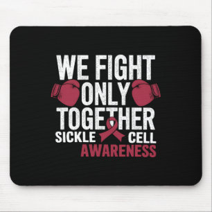 Sichelzellenbewusstsein Boxhandschuh Wir kämpfen n Mousepad