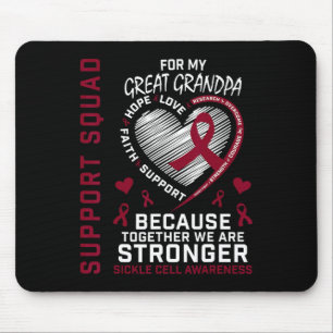 Sichelzellenbewusstsein - Großer Opa-Support Mousepad