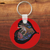 Sichelzellenbewusstsein Herz - Hoffnung Schlüsselanhänger (Vorderseite)