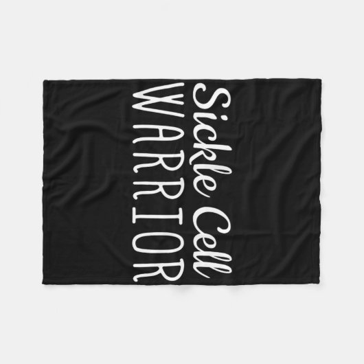 Sichelzellenbewusstsein Shirt Sichelkranke Krieger Fleecedecke (Vorderseite (Horizontal))