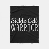 Sichelzellenbewusstsein Shirt Sichelkranke Krieger Fleecedecke (Vorderseite)
