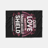 Sichelzellenbewusstsein Unzerbrechlicher Schildsch Fleecedecke (Vorderseite (Horizontal))