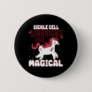 Sichelzellenkrieger sind ein magisches Einhorn-Bur Button