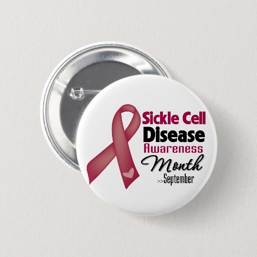 Sichelzellkrankheit Monat Button (Vorne & Hinten)