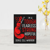 Sichelzellüberlebensrate Bewusstseinsbildung Karte (Gelbe Blume)