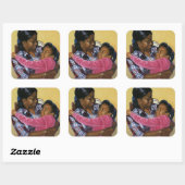 Sicher 1998 quadratischer aufkleber (Blatt)