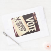 Sicher abstimmen: Speichersicherheitsticker Rechteckiger Aufkleber (Umschlag)