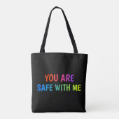 Sicher Bei Mir – Pride Ally Tote Tasche (Rückseite)