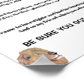 SICHER, DU GOT DAS GOODS Gedicht Poster (Ecke)