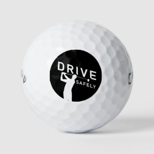 Sicher fahren - Funny Golfer Zitat Golfball