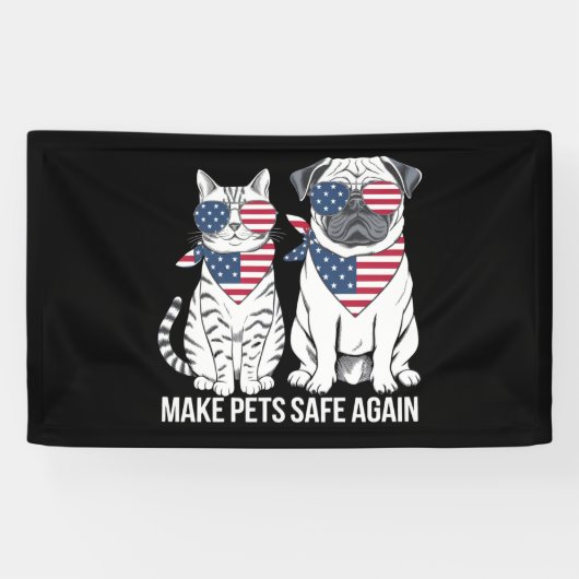 Sicher für Haustiere sorgen Trump Harris Debatten Banner (Horizontal)