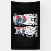 Sicher für Haustiere sorgen Trump Harris Debatten Banner (Vertikal)