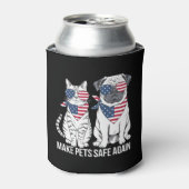 Sicher für Haustiere sorgen Trump Harris Debatten  Dosenkühler (Kanne Vorderseite)
