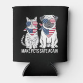 Sicher für Haustiere sorgen Trump Harris Debatten  Dosenkühler (Vorderseite)