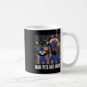 Sicher für Haustiere sorgen Trump Harris-Debatten Kaffeetasse