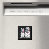 Sicher für Haustiere sorgen Trump Harris Debatten Magnet (In Situ (Geschirrspüler))