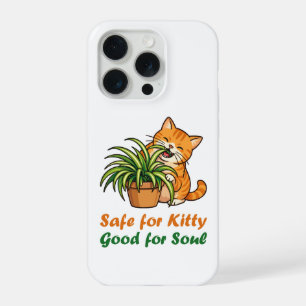 Sicher für Kitty, gut für die Seele Spinnepflanze iPhone 15 Pro Hülle