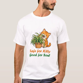 Sicher für Kitty, gut für die Seele Spinnepflanze T-Shirt