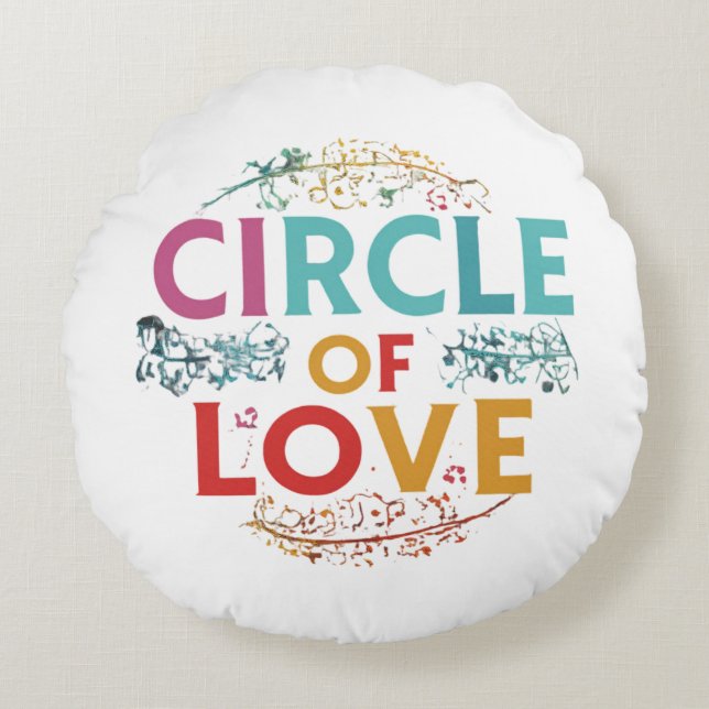 Sicher, hier ist ein Bild für ein Kissendesign mit Rundes Kissen (Vorderseite)