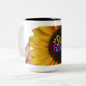 Sicher, hier ist ein Cup-Design mit dem Text "Sonn Zweifarbige Tasse (Vorderseite Links)