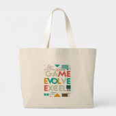 Sicher, hier ist ein Taschendesign mit dem Text "S Jumbo Stoffbeutel (Rückseite)