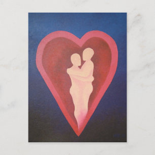 Sicher in der Embrace der echten Liebe Postkarte