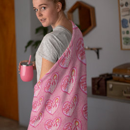 Sicher in Gottes Liebe Personalisiert behalten Fleecedecke