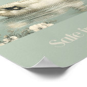 Sicher in meinem Nest-Grüne-Ente-Kinderzimmer-Post Poster (Ecke)