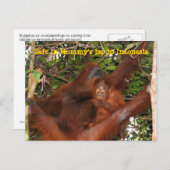 Sicher in Mommy's Lap Postkarte (Vorne/Hinten)