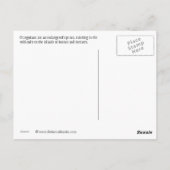 Sicher in Mommy's Lap Postkarte (Rückseite)